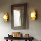 Load image into Gallery viewer, Brass Gold Globe Wall Lamp Vanity Light Fixture