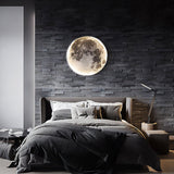 Load image into Gallery viewer, Moon Wall Lamp Modern Light Trichromatic Light Adjustable Creative Corridor Mural Lamp