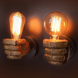 Load image into Gallery viewer, Industrial Retro Fist Wall Lamp Resin Lighting Fixture for Indoor Wall Decor