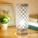 Load image into Gallery viewer, Crystal Table Lamps Silver Bedside Nightstand Lamp Desk Lamp for Living Room