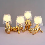 Load image into Gallery viewer, Nordic Chrome Little Golden Man Table Lamp Children&#39;s Room Night Lights