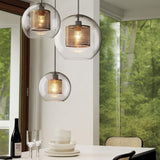 Load image into Gallery viewer, Modern Style 1 Light Globe Glass Pendant Light