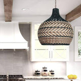 Load image into Gallery viewer, Minimalism Rattan Ceiling Light Fixture Woven Pendant Lampshade