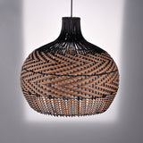 Load image into Gallery viewer, Minimalism Rattan Ceiling Light Fixture Woven Pendant Lampshade