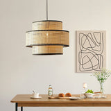 Load image into Gallery viewer, Creative Rattan Weaving Lamps Hanging Lampshade