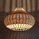 Load image into Gallery viewer, Hand-Woven Rattan Pendant Lampshade Wicker Chandelier