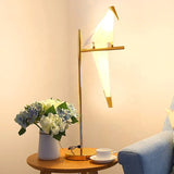 Load image into Gallery viewer, Bird Desk Lamp Gold Metal Table Light