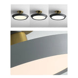 Load image into Gallery viewer, Creative Colored Metal Ring Flush Mount Ceiling Light