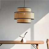 Load image into Gallery viewer, Creative Rattan Weaving Lamps Hanging Lampshade