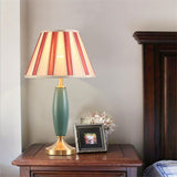 Load image into Gallery viewer, Brass Table Lamp Ceramic Desk Lampshade Retro Floor Lamp