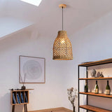 Load image into Gallery viewer, Natural Rattan Pastoral Style Pendant Light