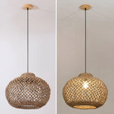 Load image into Gallery viewer, Natural Rattan Pastoral Style Pendant Light