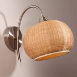 Load image into Gallery viewer, Rattan Lantern Shape Hanging Wall Sconce