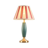 Load image into Gallery viewer, Brass Table Lamp Ceramic Desk Lampshade Retro Floor Lamp